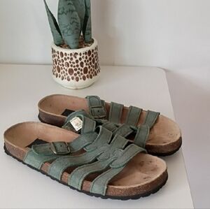 Stylish Green Strappy Sandals